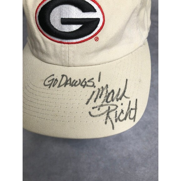 Georgia Bulldogs Mark richt signed hat - Picture 2 of 9